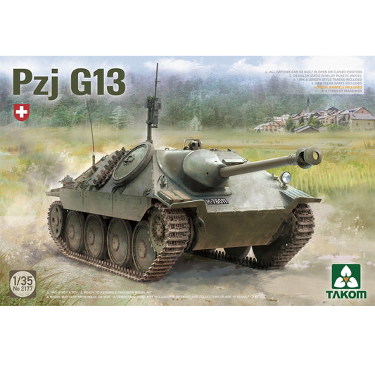 Takom 2177 Swiss Panzerjäger G 13 ca.1946-72 1:35 Model Kit