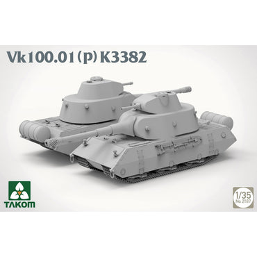 Takom 2187 German WWII VK 100.01(p) K3382 Concept Heavy Tank  1:35 Model Kit