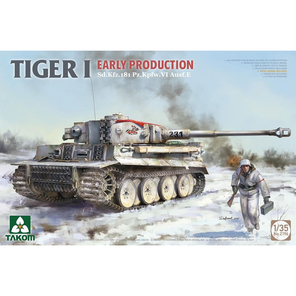 Takom 2196 Tiger I Early Prod. Tank 1:35 Model Kit