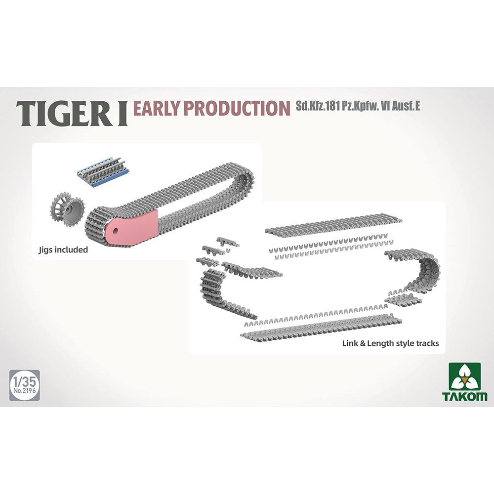 Takom 2196 Tiger I Early Prod. Tank 1:35 Model Kit