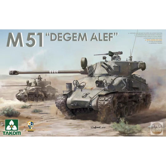 Takom 2208 M51 ' Degem Alef ' Tank 1:35 Model Kit