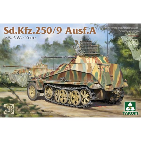 Takom 2213 Sd.Kfz. 250/9 Ausf. A Ie. S.P.W (2cm) 1:35 Model Kit