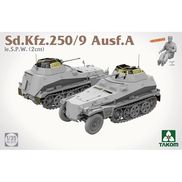 Takom 2213 Sd.Kfz. 250/9 Ausf. A Ie. S.P.W (2cm) 1:35 Model Kit