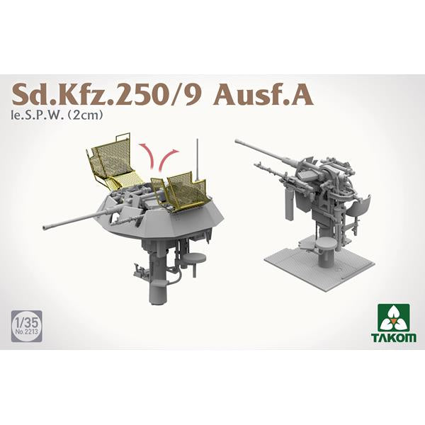 Takom 2213 Sd.Kfz. 250/9 Ausf. A Ie. S.P.W (2cm) 1:35 Model Kit