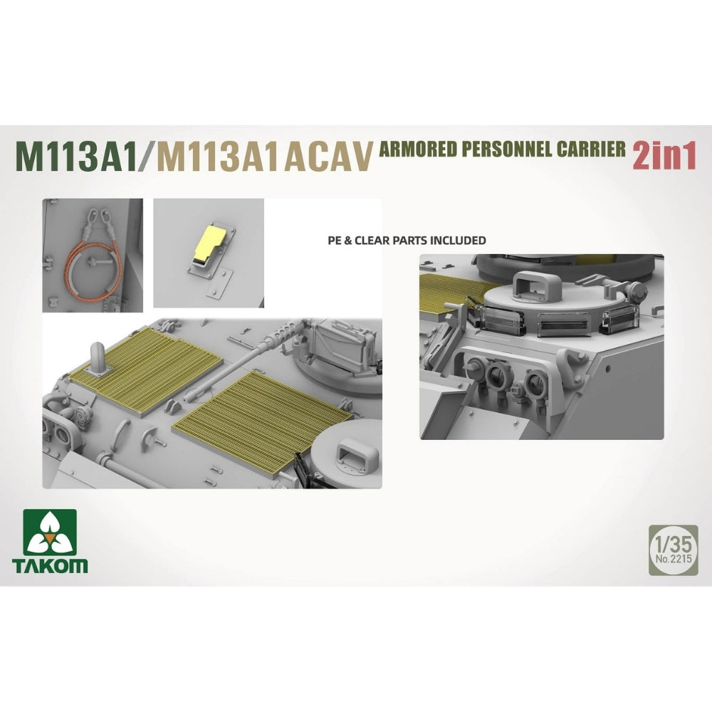 Takom 02215 M113A1/M113A1 ACAV APC 2in1 1:35 Model Kit