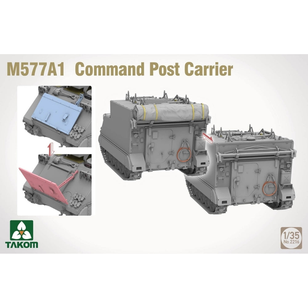 Takom 02216 M577A1 Command Post Carrier 1:35 Model Kit