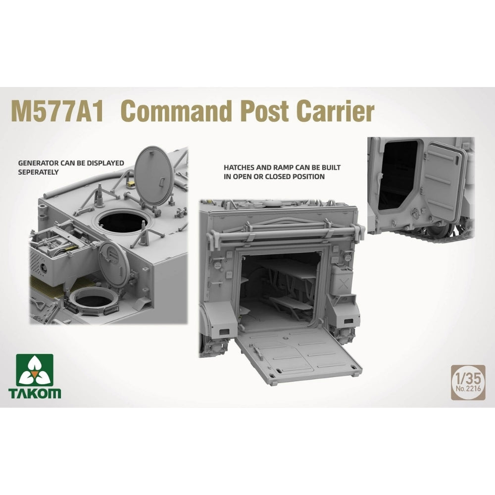 Takom 02216 M577A1 Command Post Carrier 1:35 Model Kit