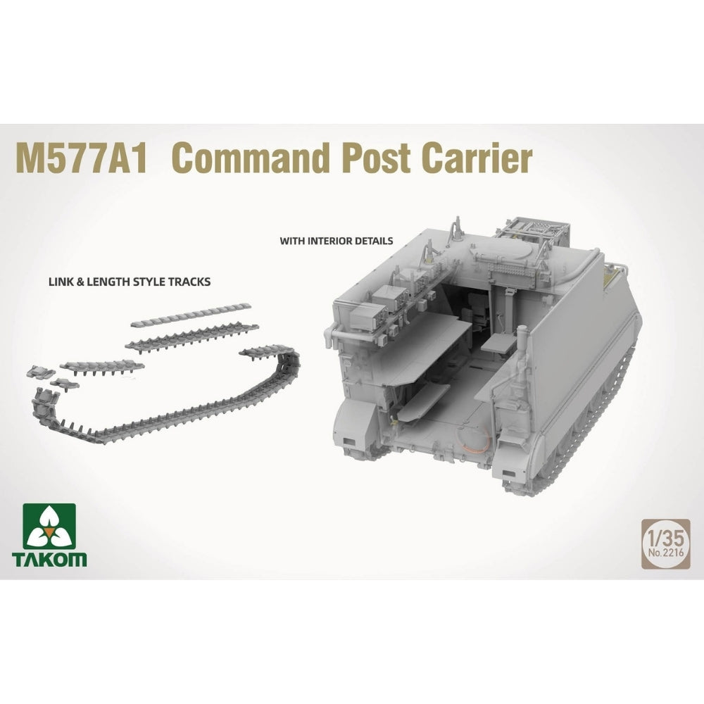 Takom 02216 M577A1 Command Post Carrier 1:35 Model Kit