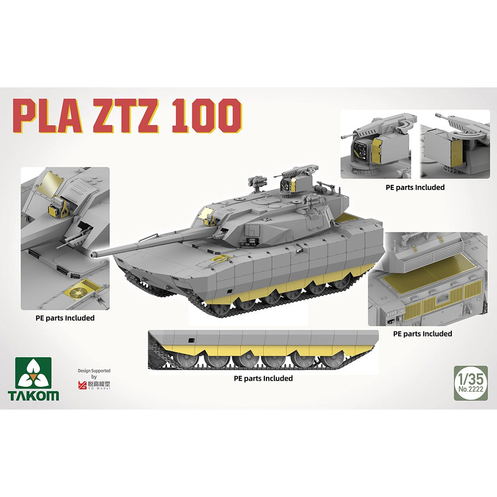 Takom 2222 PLA ZTZ 100 MBT 1:35 Model Kit