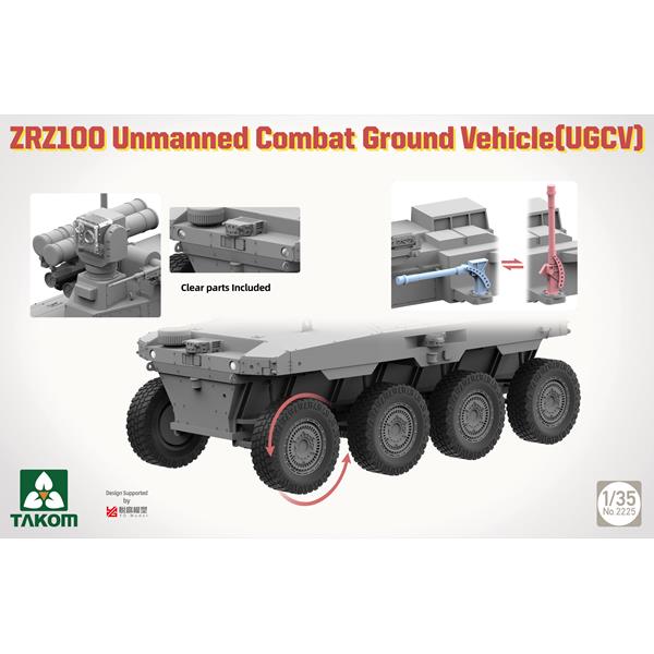Takom 2225 ZRZ100 Unmanned Combat Ground Vehicle (UGCV) 1:35 Model Kit