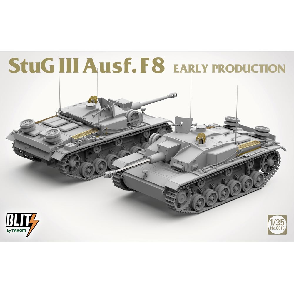 Takom 8013 StuG III Ausf. F8 Early Prod. 1942 Tank 1:35 Model Kit