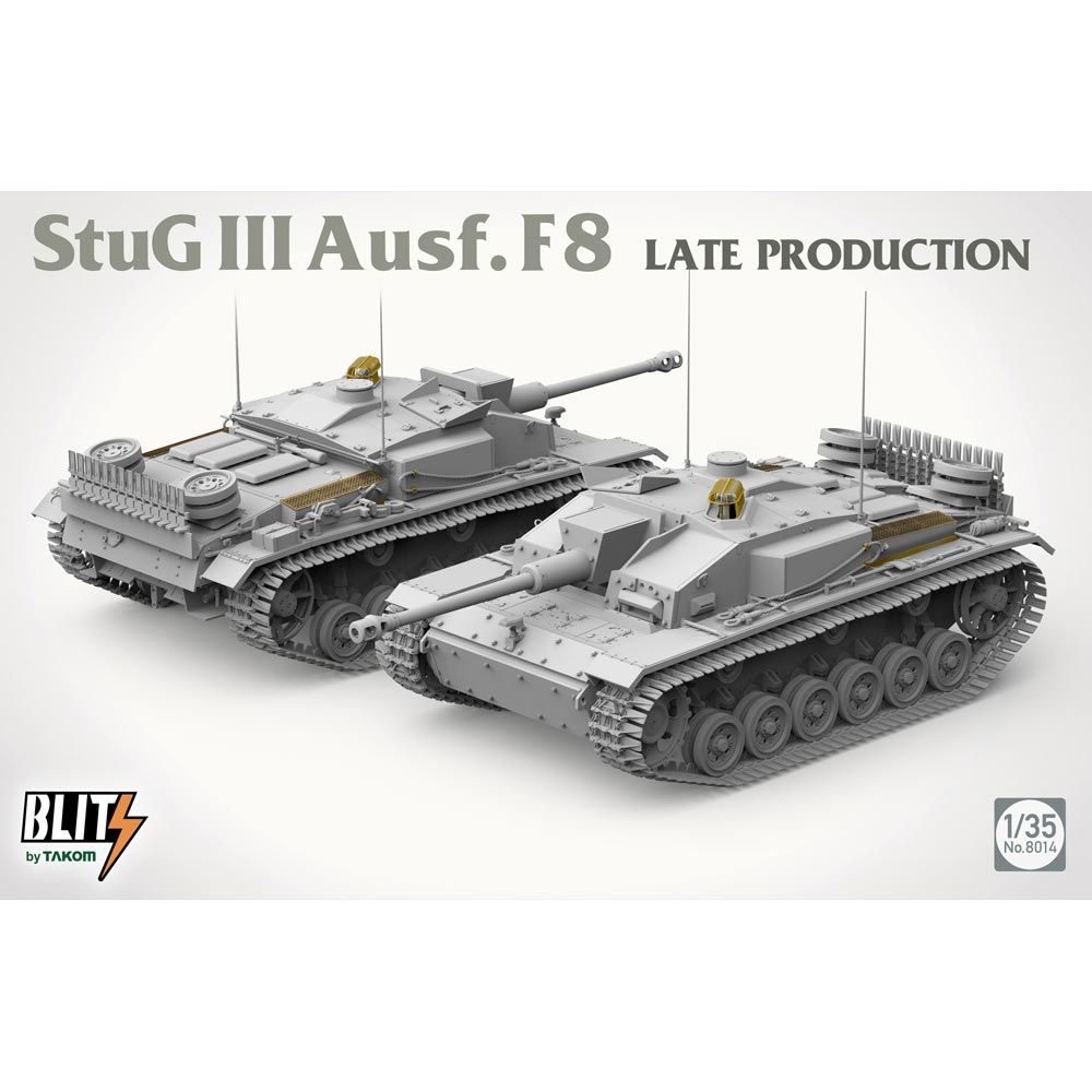 Takom 8014 StuG III Ausf. F8 Late Prod. 1942 Tank 1:35 Model Kit