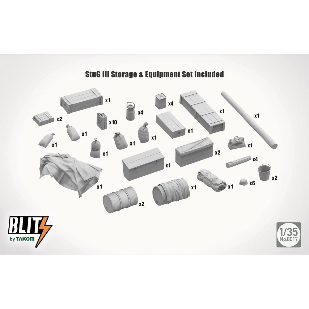 Takom 8017 StuH 42 & StuG III Ausf.G Mid Production 2-in-1 1:35 Model Kit
