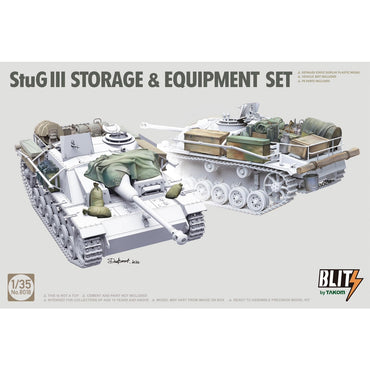 Takom 8018 German StuG III Assault Gun Storage & Equipment Set 1:35 Model Kit