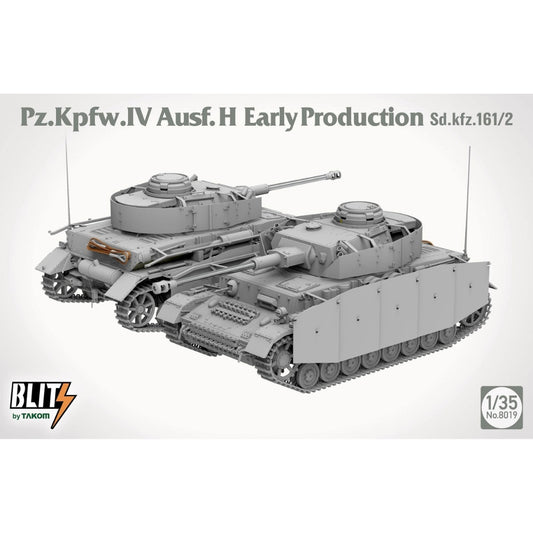 Takom 08019 Pz. Kpfw. IV Ausf. H Early Production Sd.kfz.161/2 1:35 Model Kit