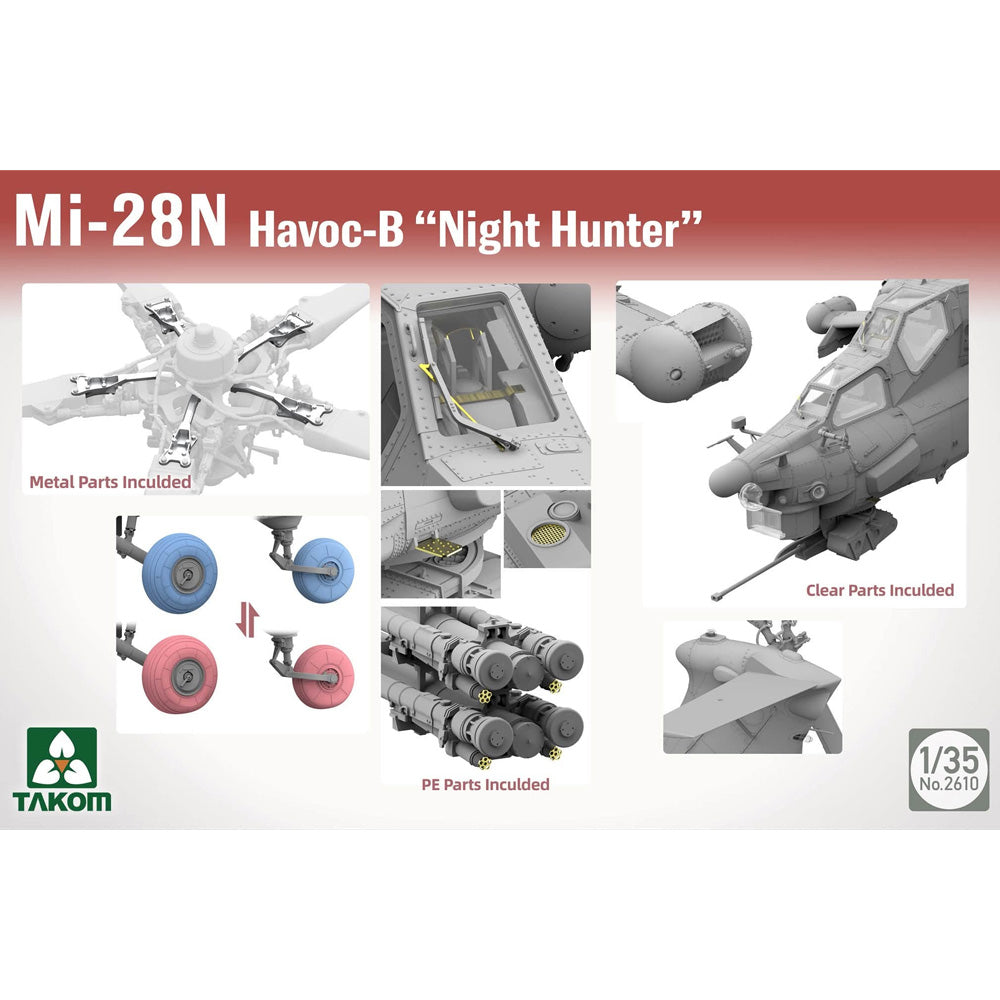 Takom 2610 Mi-28N Havoc-B Night Hunter 1:35 Model Kit - image 5