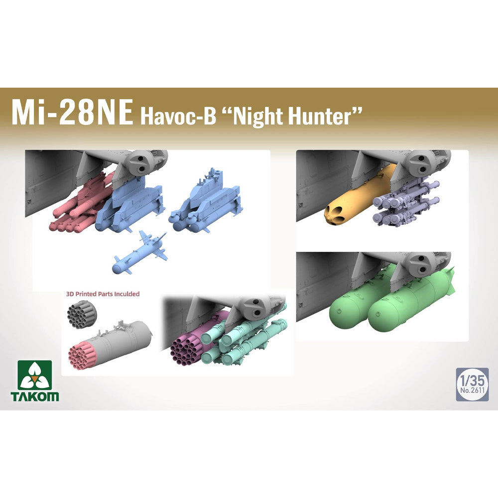Takom 2611 Mi-28NE Havoc-B Night Hunter 1:35 Model Kit