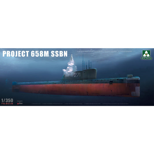 Takom 6016 Project 658M SSBN 1:350 Model Kit