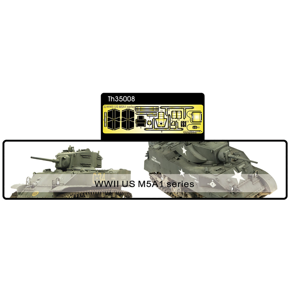 AFV Club TH35008 M5A1 PE for Light Guard & Detail Up Set 1:35 Model Kit