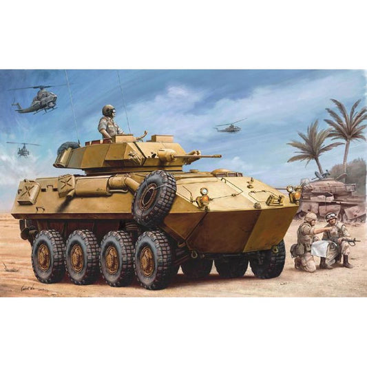 Trumpeter 349 LAV-25 Piranha APC USMC w/ 4 Figures 1:35 Model Kit