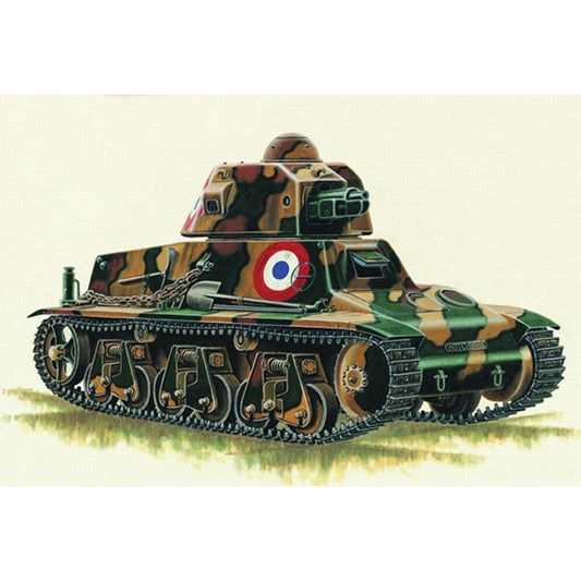 Trumpeter 351 Hotchkiss H-39 French Tank w/ SA18 37mm Gun 1:35 Model Kit