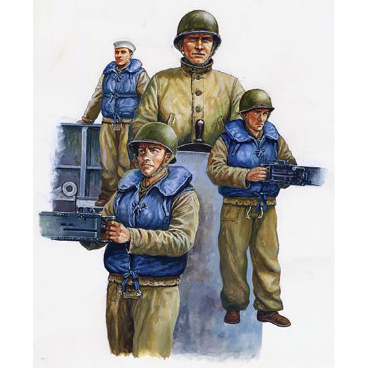 Trumpeter 408 LCM WW2 USN Crew 1:35 Model Kit