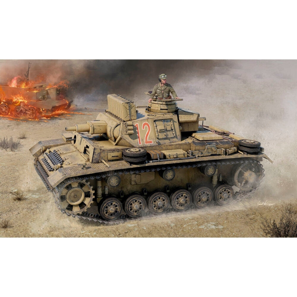 Trumpeter 00957 Pz.Kpfw.III Ausf.N Tank - Tunisia 1:16 Model Kit