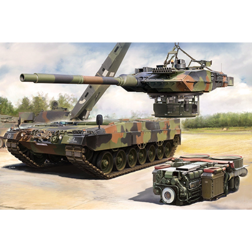 Trumpeter 00968 German Leopard 2A6 Main Battle Tank with Internal 1:16 Model Kit