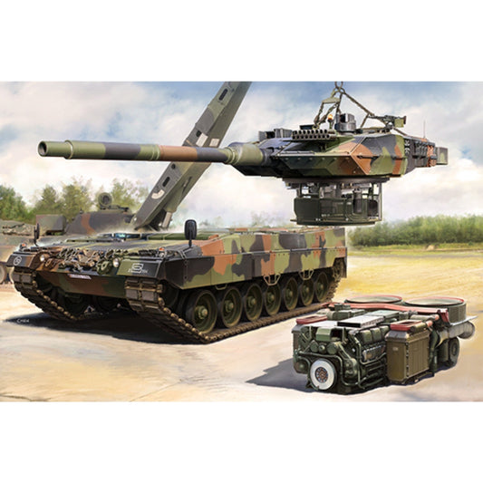 Trumpeter 00968 German Leopard 2A6 Main Battle Tank with Internal 1:16 Model Kit