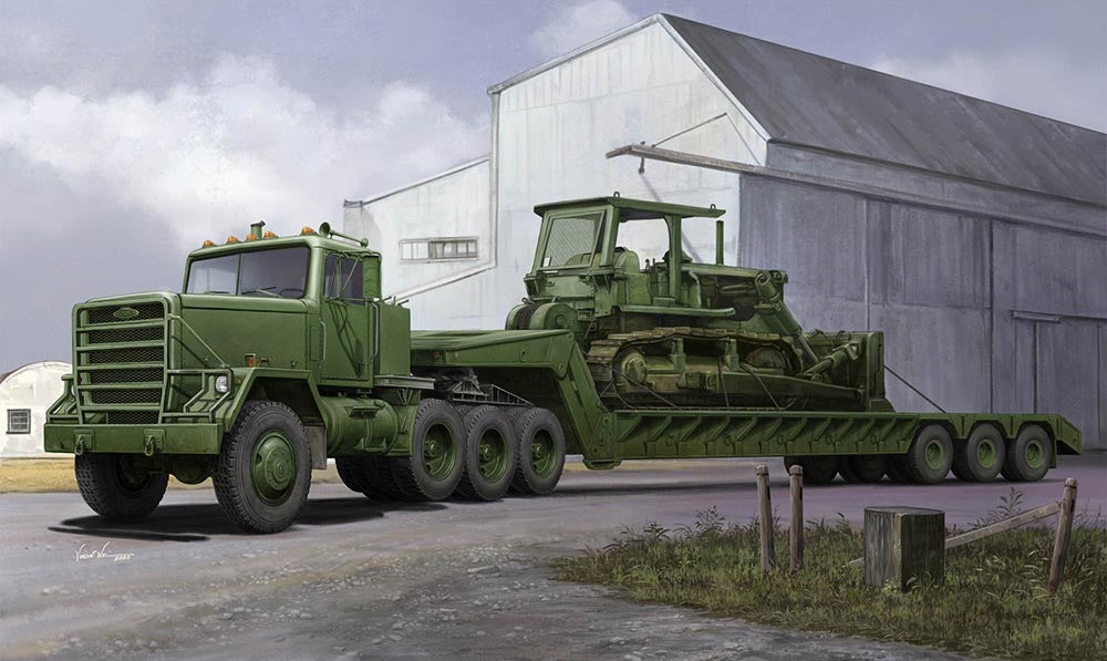 Trumpeter 1078 M920 Tractor towing M870A1 Semi-trailer 1:35 Model Kit