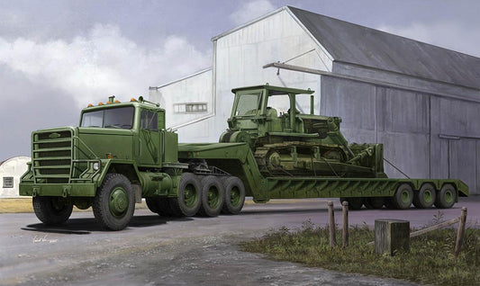 Trumpeter 1078 M920 Tractor towing M870A1 Semi-trailer 1:35 Model Kit
