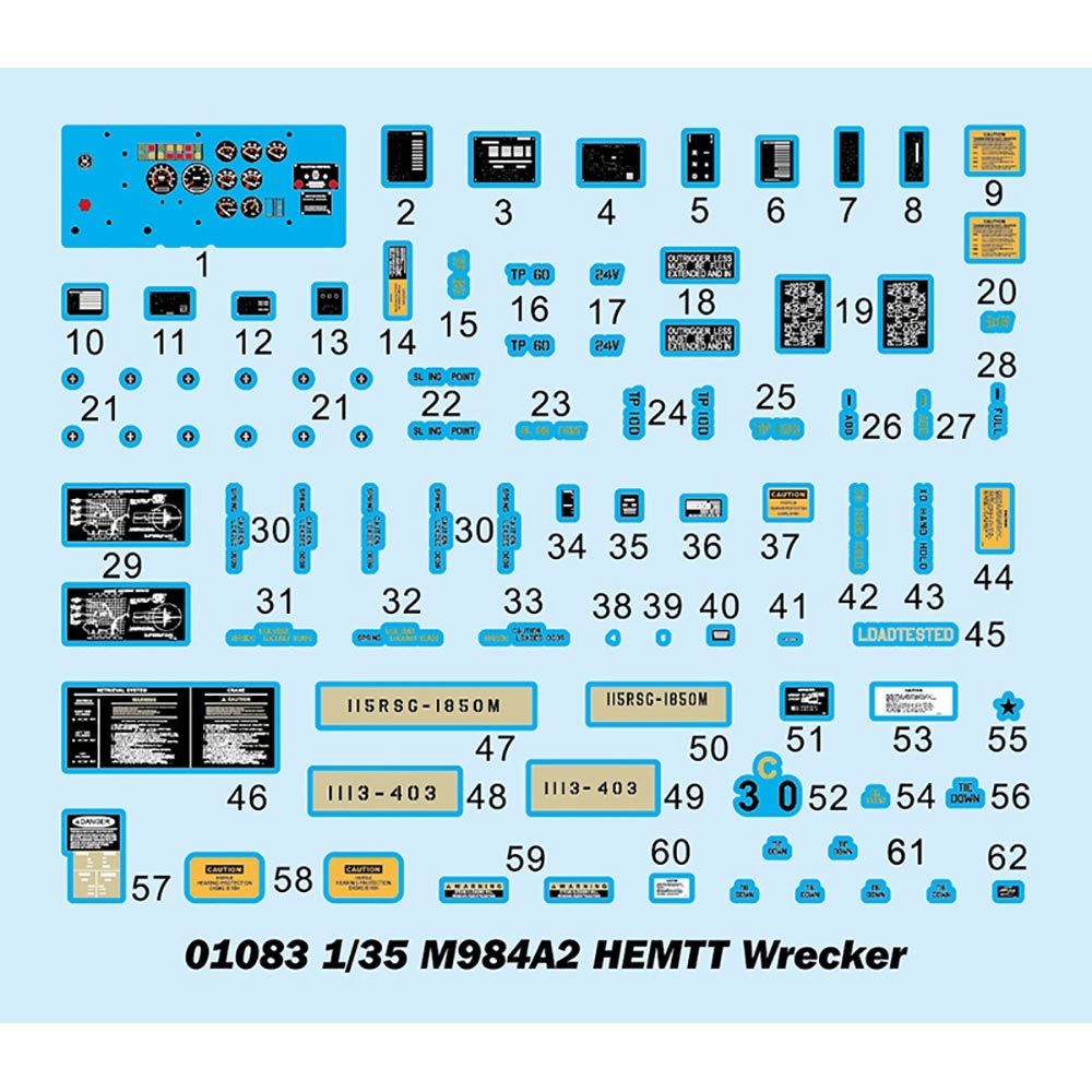 Trumpeter 01083 M984A2 HEMTT Wrecker 1:35 Plastic Model Kit