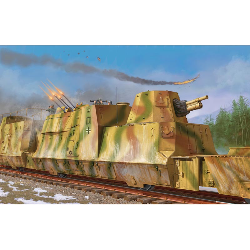Trumpeter 1511 BP42 German Kanonen und Flakwagen 1:35 Model Kit