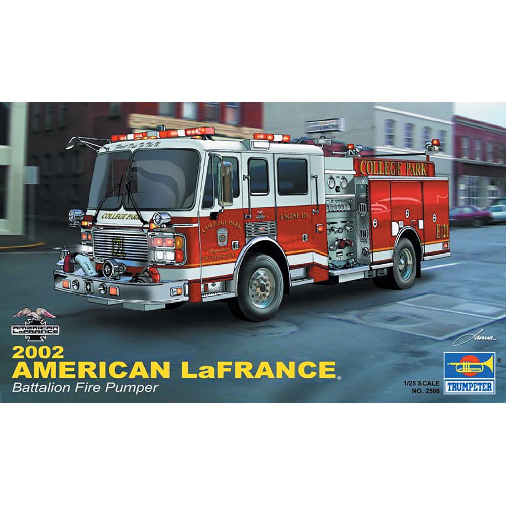 Trumpeter 2506 2002 American LaFrance Battalion Fire Pumper 1:25 Model Kit