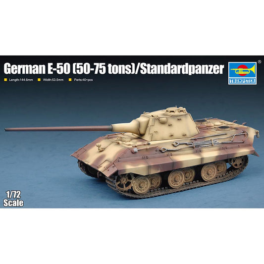 Trumpeter 7123 German E-50 (50-75 tons) Standardpanzer 1:72 Model Kit
