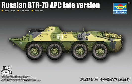 Trumpeter 7138 Russian BTR-70 APC Late 1:72 Model Kit