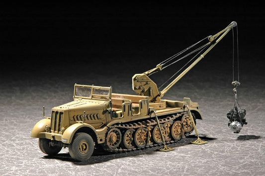 Trumpeter 7253 SdKfz 9 18ton Half-track w/6T Bilstein Crane Early 1:72 Model Kit