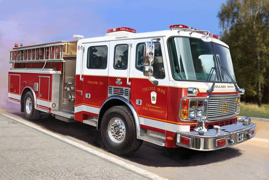 Trumpeter 7445 American LaFrance Eagle Fire Pumper 1:72 Model Kit