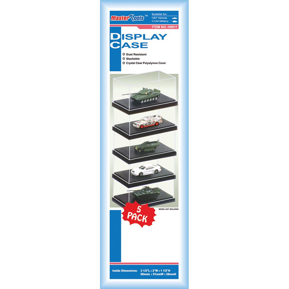 Trumpeter 9811 Display Case 90 x 51 x 38mm (5 Pack)  Model Kit