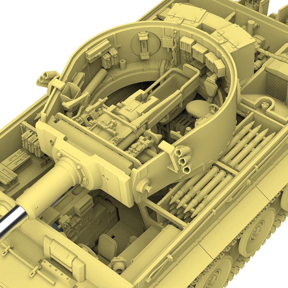 Ustar 006 Tiger I Early Production Full Interior Kursk 1:48 Tank Model Kit