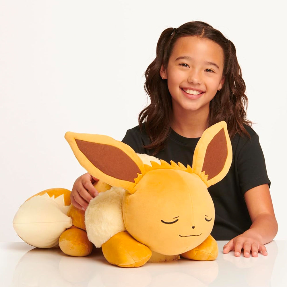 Pokemon Eevee 18" Sleeping Plush Large Soft Toy PKW0222
