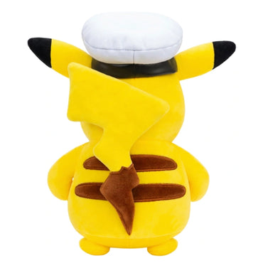 Pokemon Captain Pikachu 8" Plush Soft Toy PKW4295 Jazwares