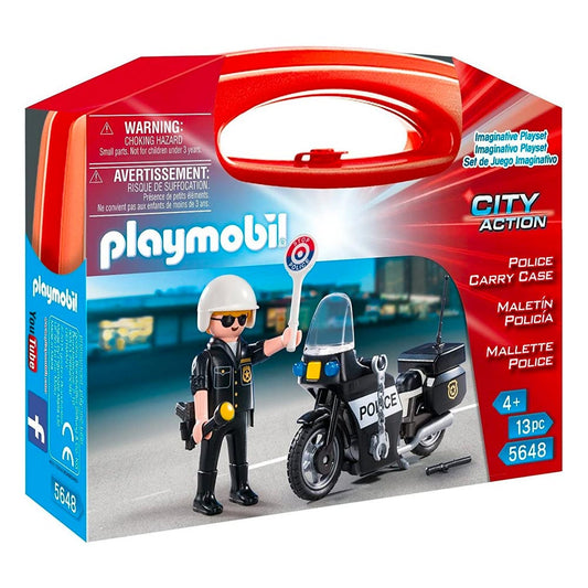 Playmobil City Action Police Small Carry Case Playset Toy 5648