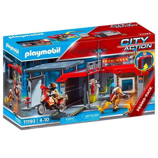 PLAYMOBIL 71193 City Action Take Along Fire Station