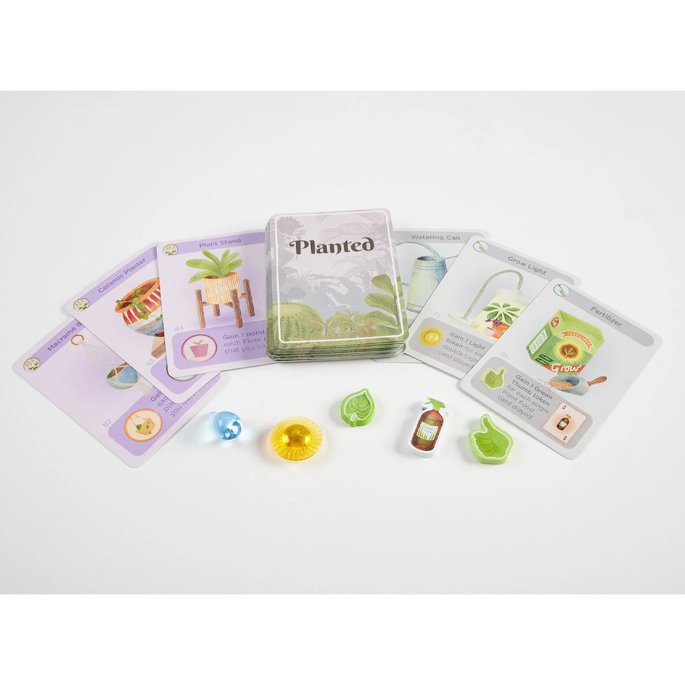 Planted Board Game Collect and Care for your Houseplants! Age 10+ 2-5 Players