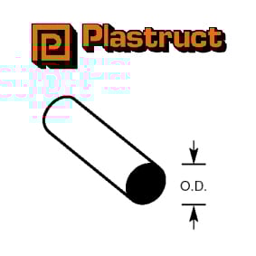 Plastruct 90864 (MR-250P) Rod 6.4mm 5pc