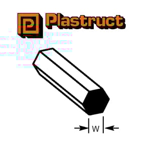 Plastruct 90872 (MRX-30P) Hex Rod 0.8mm 10pc