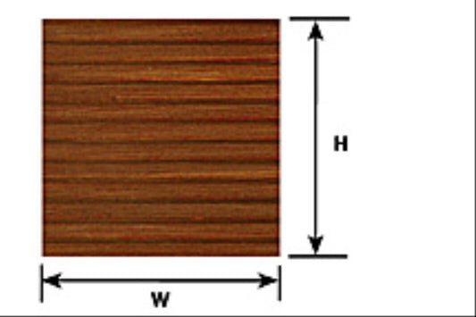 Plastruct 91551 (PS-49P) 0.5mm Styrene Sheet Clapboard 300x175mm 2pc