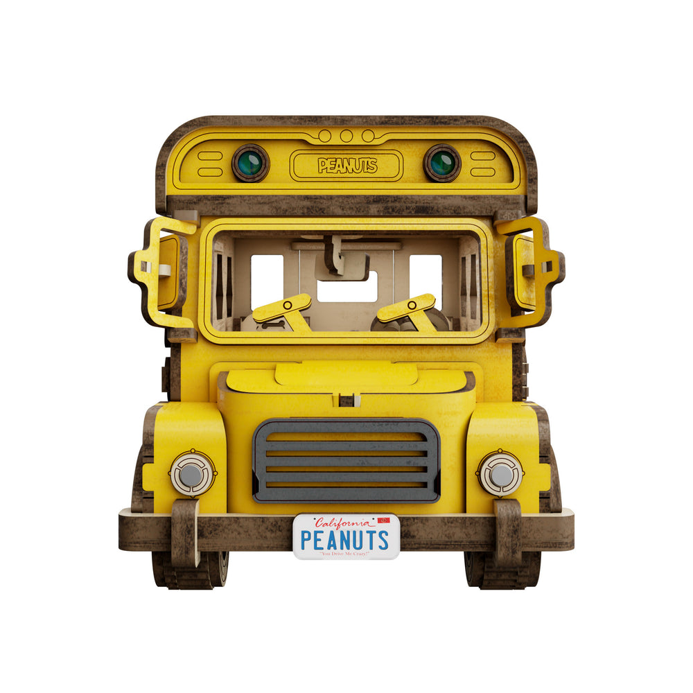 Puremind Peanuts: Snoopy Yellow School Bus PM1204