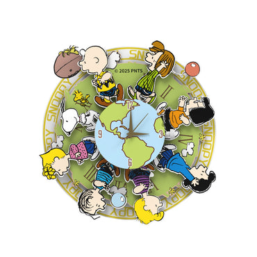 Puremind Peanuts: Magnetic Around the World Wooden Clock PM2201